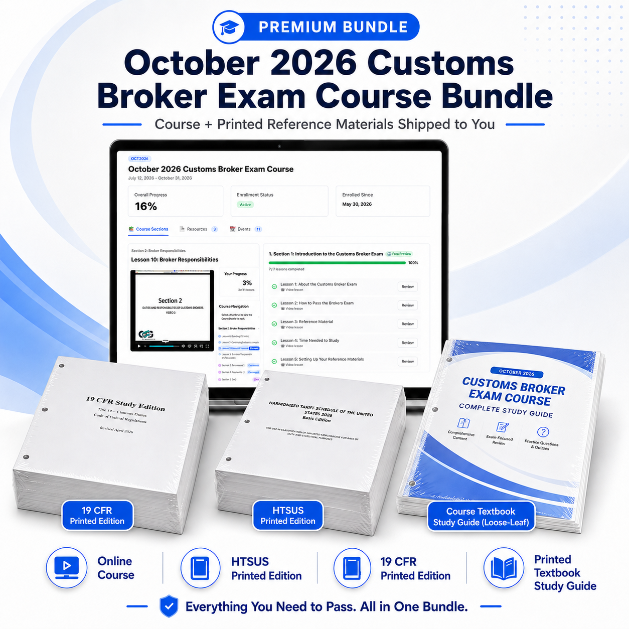 October 2026 Customs Broker Geek Exam Prep Bundle