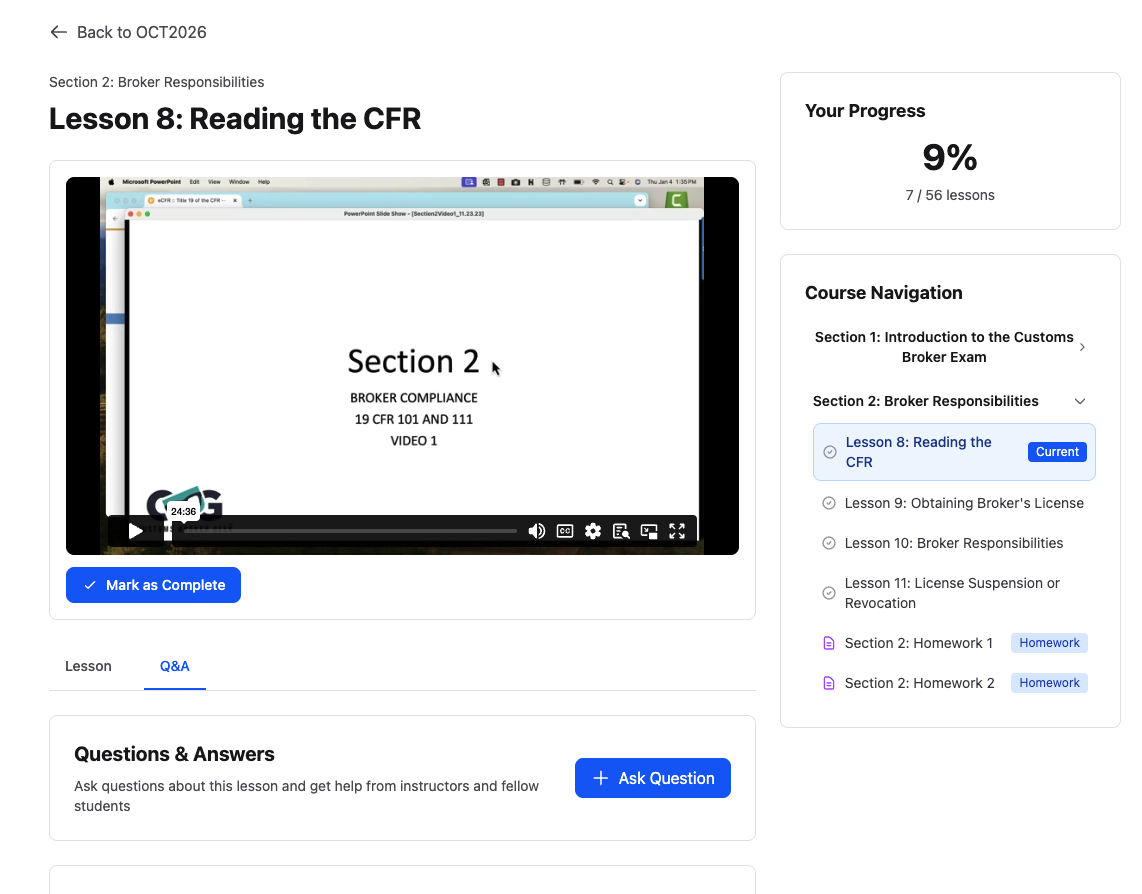 Inside the Customs Broker Geek course — Lesson 8: Reading the CFR