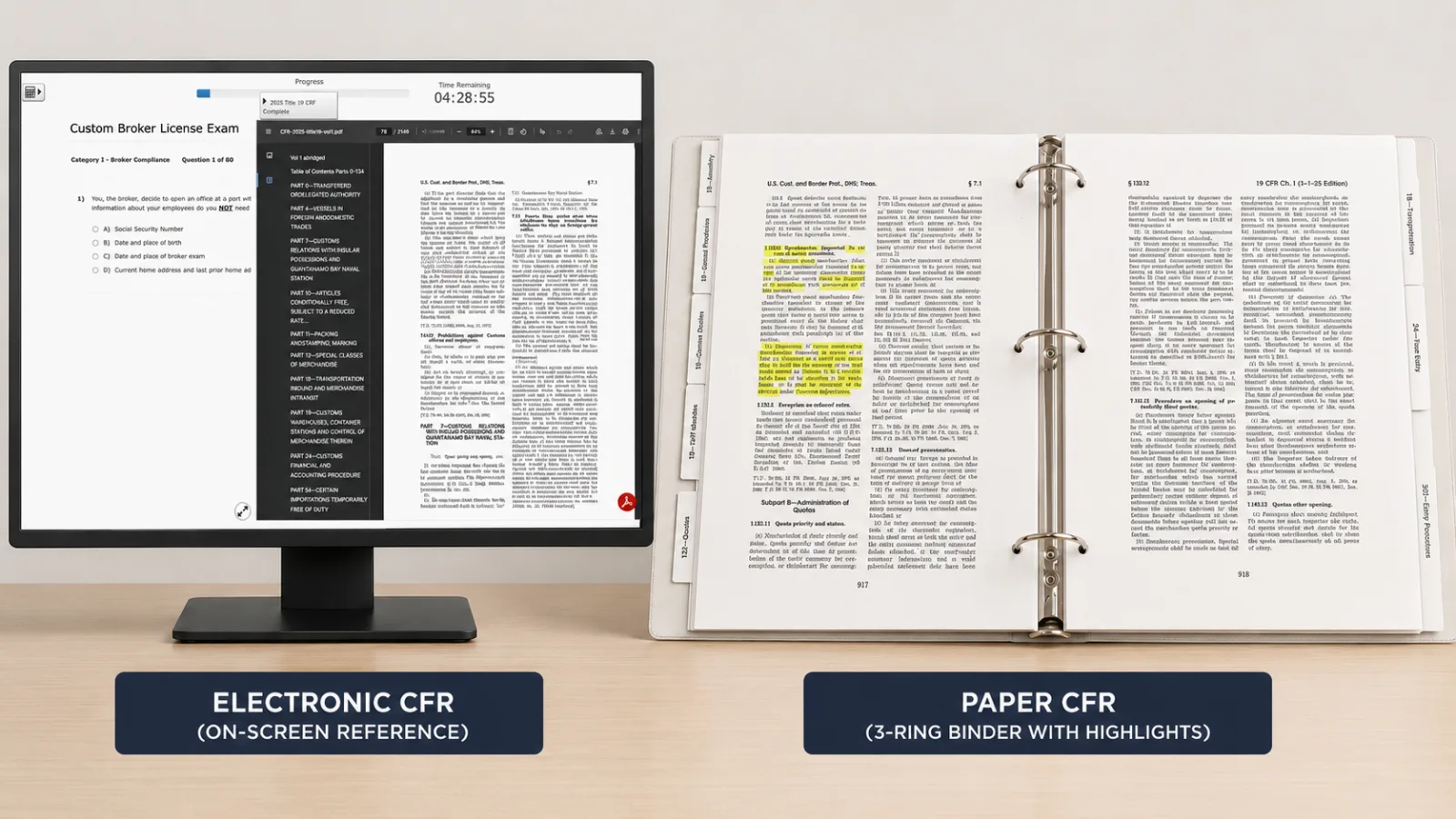 Electronic vs Paper Side by Side